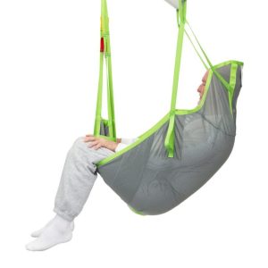 Human Care Full Body Sling High Back with divided leg sections and head support
