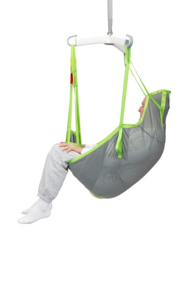 Human Care Full Body Sling High Back with divided leg sections and head support