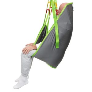 Human Care Full Body Sling High Back with divided leg sections and head support