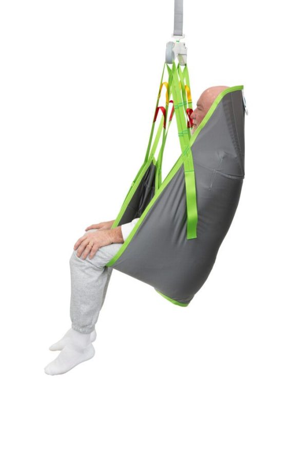 Human Care Full Body Sling High Back with divided leg sections and head support