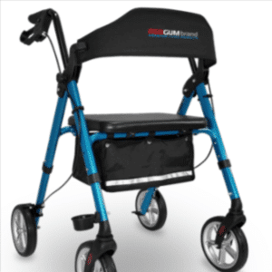 Redgum Aluminium Soft Brake Adjustable 8 Inch Walker Blue