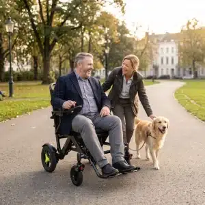 Ikon Enduro Power HD Front Folding Carbon Fibre Powerchair Black