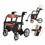 Uplivin Gavo 2-in-1 Walker Wheelchair with foldable aluminium frame
