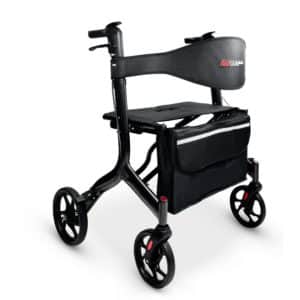 Redgum Ultra Lightweight Seat Walker Side Fold Dark Grey