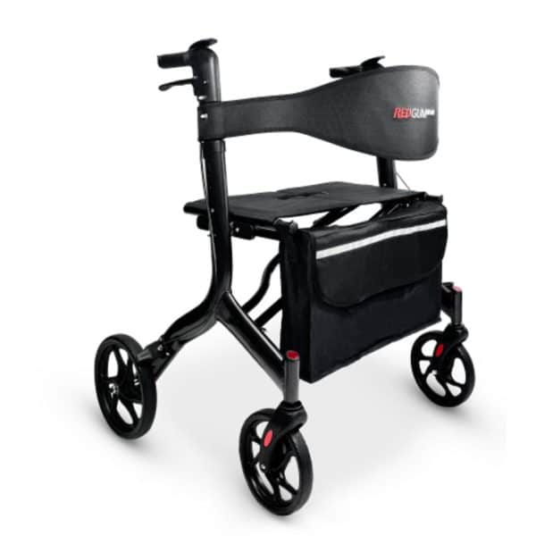 ZeeResizer (2) Redgum Ultra Lightweight Seat Walker Side Fold Dark Grey