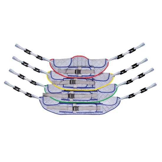 Aspire Deluxe Standing Sling polyester with black clips for patient transfers