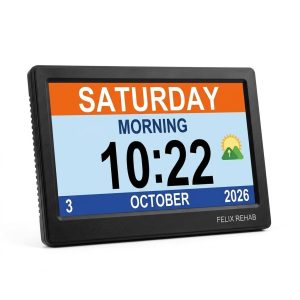 FelixRehab XL Digital Clock 10"