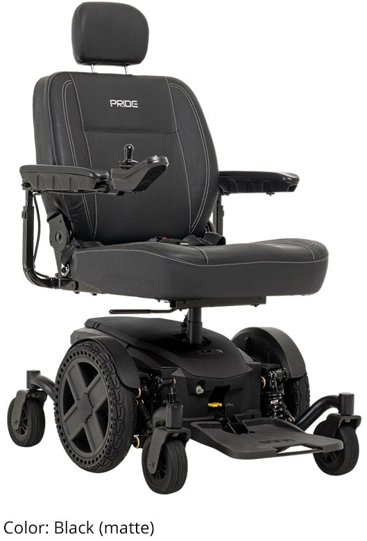 jazzy-evo-614-hd-black Pride Jazzy EVO 614HD heavy-duty power wheelchair with 450 lb capacity