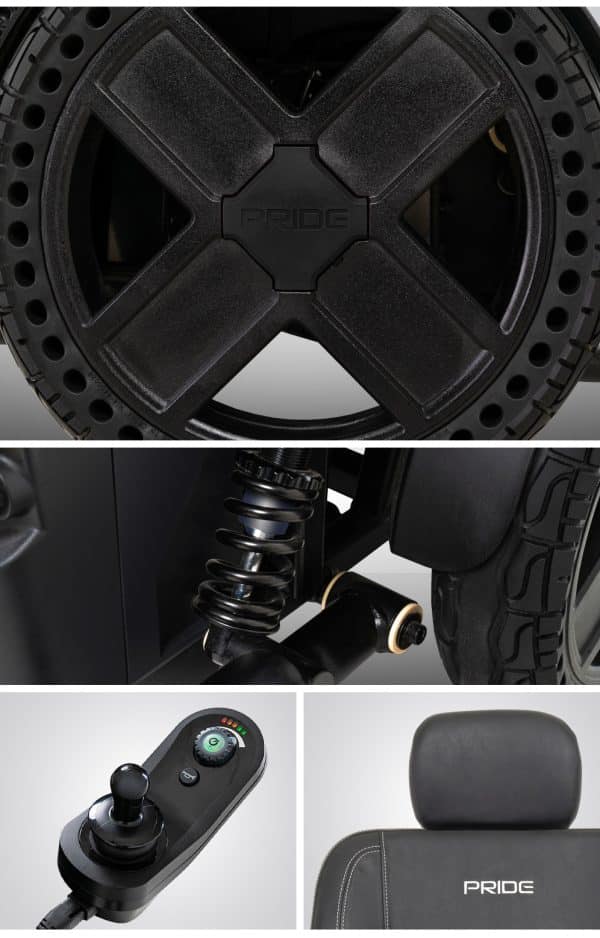 Pride Jazzy EVO 614HD heavy-duty power wheelchair with 450 lb capacity