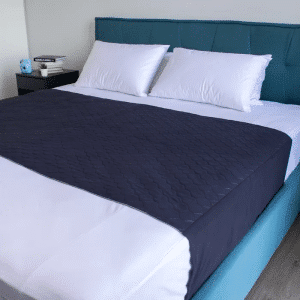 Minappi Absorbent Bed Pad King 180x90cm 3000ml Waterproof Backing Navy
