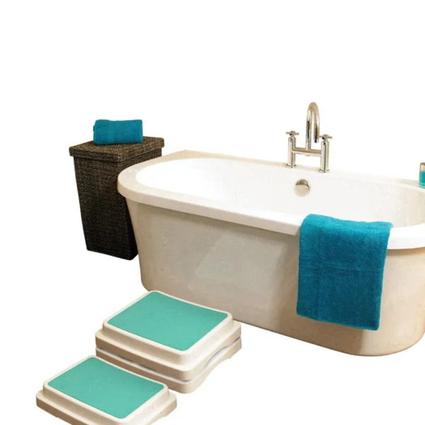 Savanah Modular Bath Step with Non-Slip Surface and Rubber Feet